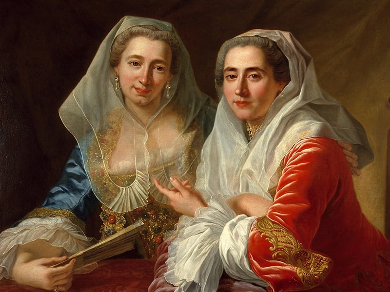 Las hermanas Mirabita de Antoine de Favray - Póster personalizado